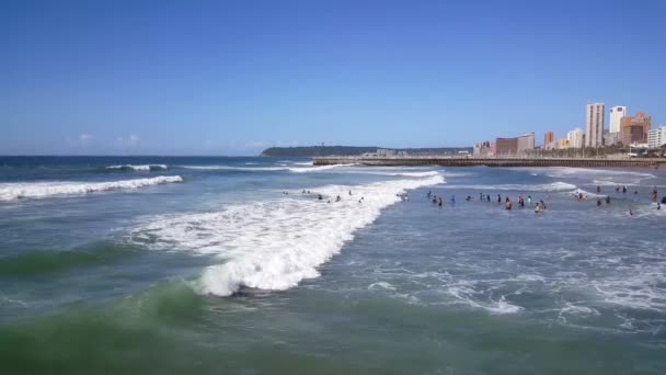 Sunny Day Durban Beach South Africa — Stock Video