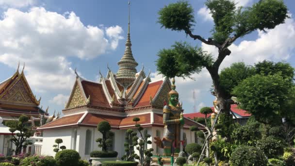 Wat Arun Bangkok Tayland Bir Budist Tapınağı — Stok video