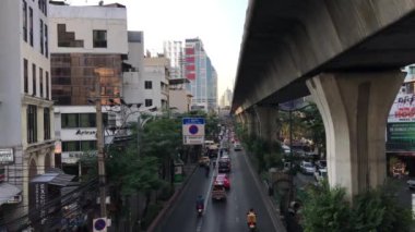 Sukhumvit Bangkok Tayland 'da trafik