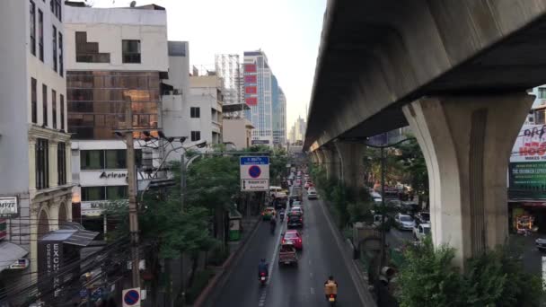 Ruch Sukhumvit Bangkok Tajlandia — Wideo stockowe