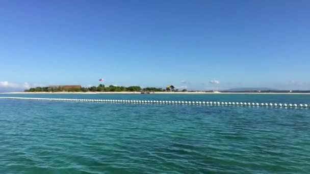 Segling Runt Virgin Island Panglao Bohol Filippinerna — Stockvideo