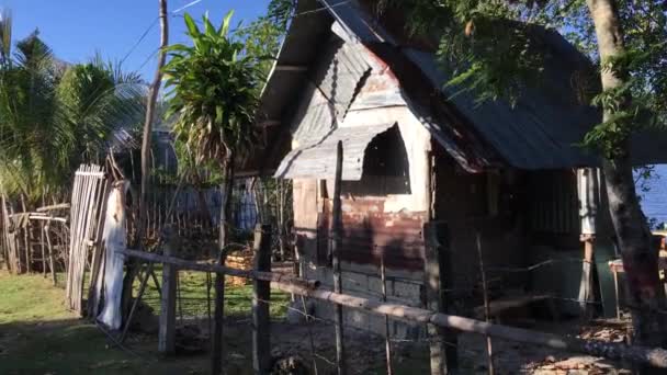 Малый Дом Анде Бохол Филиппинах — стоковое видео