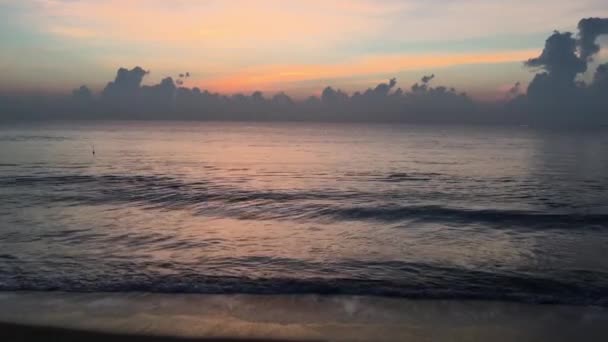 Sri Lanka Daki Arugam Körfezi Nden Kumsalda Gün Doğumu — Stok video
