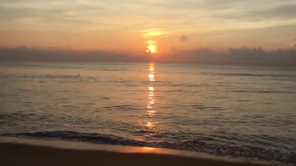 Lever Soleil Sur Plage Baie Arugam Sri Lanka — Video