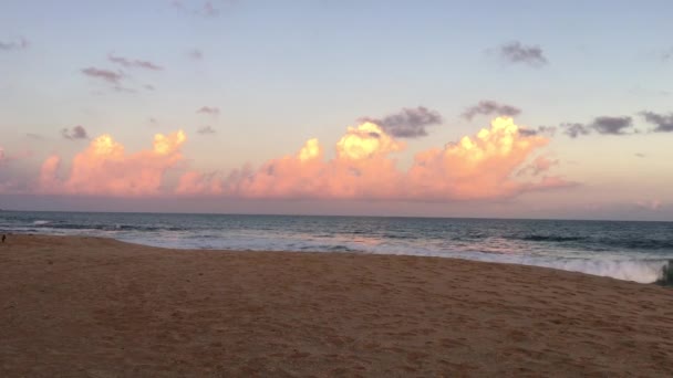 Ηλιοβασίλεμα Στην Παραλία Tangalle Σρι Λάνκα — Αρχείο Βίντεο