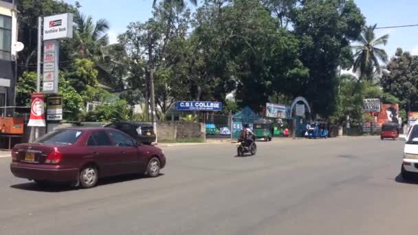 Tráfico Colombo Sri Lanka Asia — Vídeo de stock