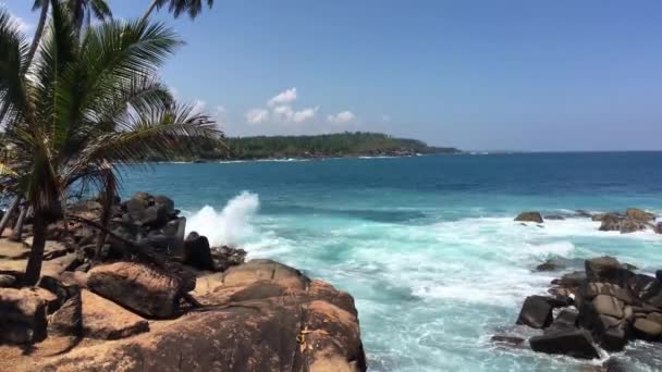 Costa Vicino Faro Dondra Head Nel Punto Più Meridionale Dello — Video Stock