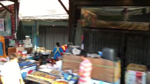 Opuszczenie Bangkoku Pociągiem Tajlandii — Wideo stockowe