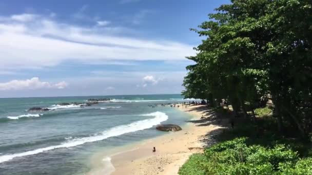 Praia Galle Sri Lanka — Vídeo de Stock