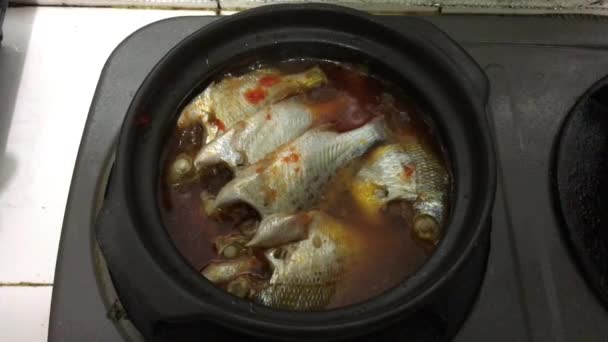 Cucina Casalinga Pesce Hoi Vietnam — Video Stock