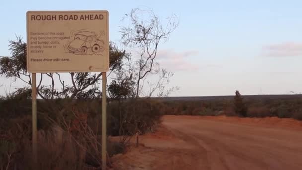 Ciężka Droga Przed Nami Kalbarri Okna Natury Zachodnia Australia — Wideo stockowe