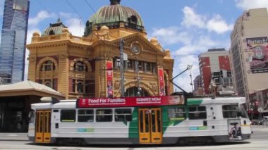 Melbourne, Avustralya 'daki Flinders sokak istasyonu.
