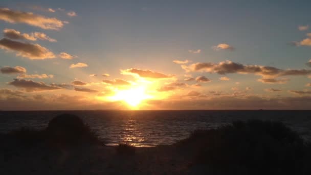 Pôr Sol Costa Australiana — Vídeo de Stock