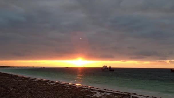 Sonnenuntergang Bei Cervantes Westaustralien — Stockvideo