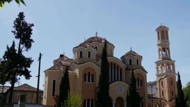 Arnavutluk Şkoder Kentinde Nın Doğuşu Ortodoks Kilisesi — Stok video