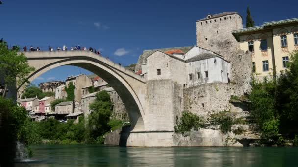 Stari Most Old Bridge Mostar Bosnie Herzégovine — Video