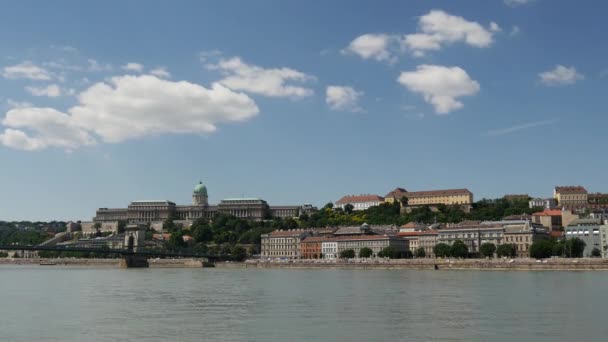 Time Lapse Dal Fiume Danubio Budapest Ungheria — Video Stock