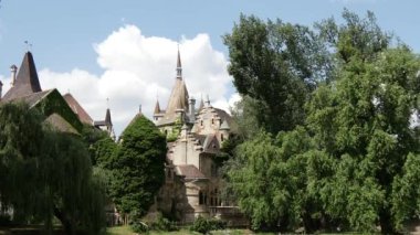 Budapeşte Macaristan 'daki Vajdahunyad Kalesi