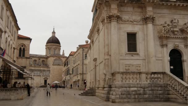 Las Calles Dubrovnik Croacia — Vídeos de Stock