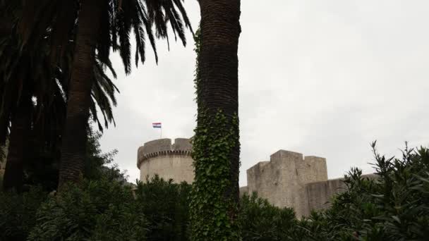 Fort Cidade Velha Dubrovnik Croácia — Vídeo de Stock