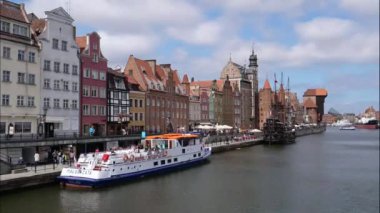 Gdansk Polonya 'nın rıhtımında zaman aşımı