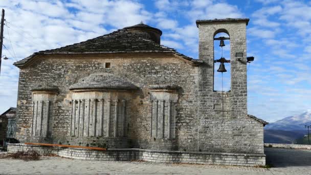 Vikos希腊的老教堂 — 图库视频影像