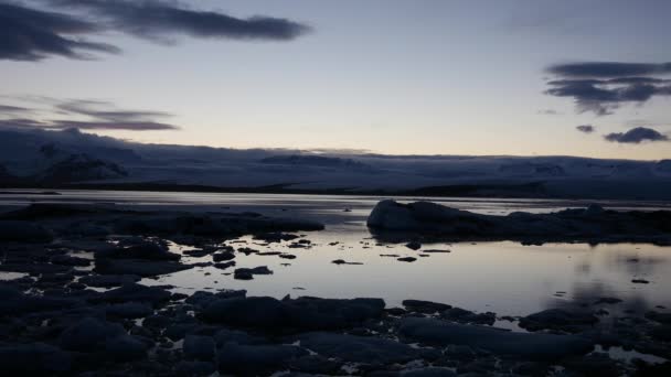 Водоспад Взимку Ісландії — стокове відео