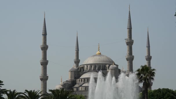Sultan Ahmed Moskee Blauwe Moskee Istanbul Turkije — Stockvideo