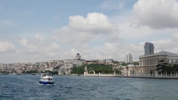 New Mosque Ferries Atatruk Bridge Istanbul Turkey — Stock Video