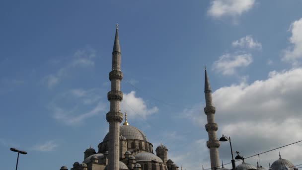 Upływ Czasu Nowym Meczecie Stambule Turcja — Wideo stockowe