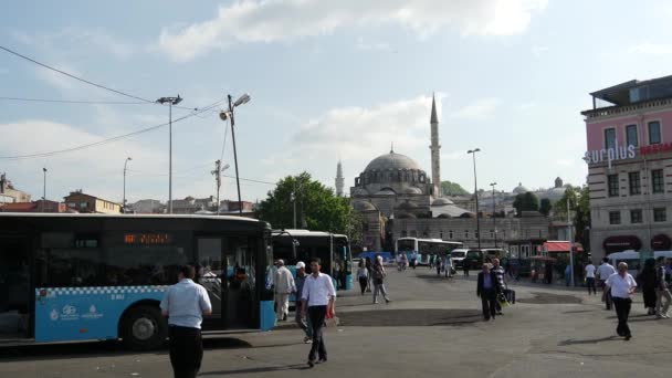 Nouvelle Mosquée Les Ferries Pont Atatruk Istanbul Turquie — Video