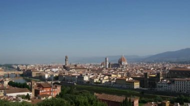 Piazzale Michelangelo İtalya 'dan Florence Time' ın son görüntüsü