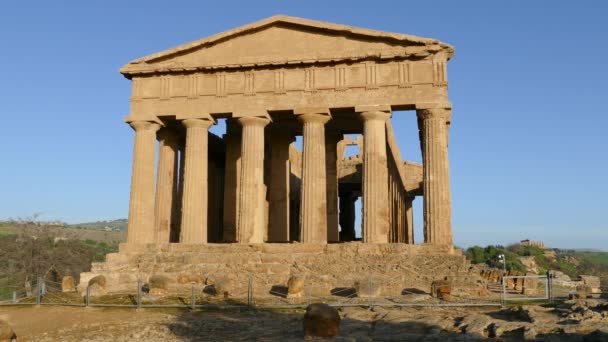 Tempio Giunone Tempio Greco Del Secolo Agrigento — Video Stock