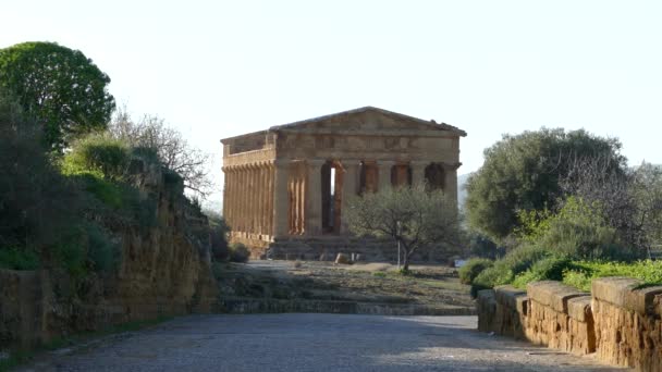 ジュノー神殿紀元前5世紀のギリシャの寺院Agrigento Italy — ストック動画