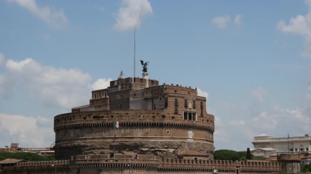 Castel Sant Angelo Římě Itálie — Stock video