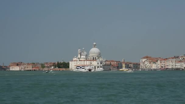 Zeitraffer Vom Bacino Marco Kanal Mit Booten Venedig Italien — Stockvideo