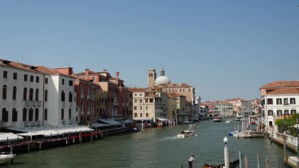 Time Lapse Ponte Degli Scalzi Boat Canal Grande Venice Ιταλία — Αρχείο Βίντεο