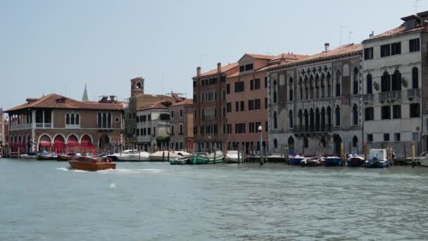 Taxi Acuático Venecia Italia — Vídeos de Stock
