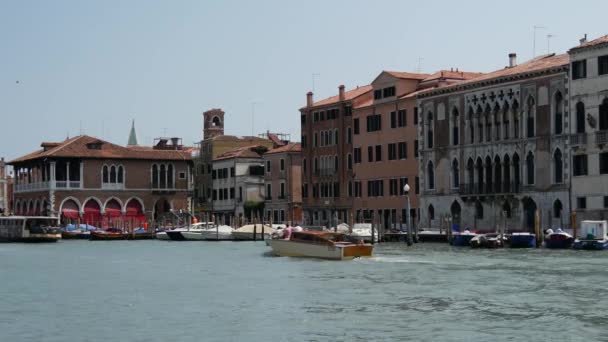 Taxi Acuático Venecia Italia — Vídeos de Stock