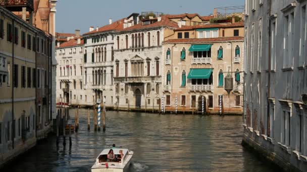 Wassertaxi Venedig Italien — Stockvideo
