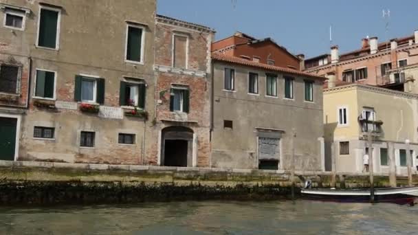 Kilátás Velence Olaszország Egy Kompról — Stock videók