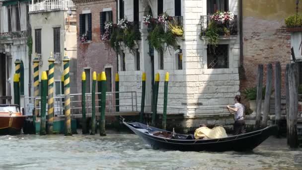 Gondola Venice Italy — Stock Video