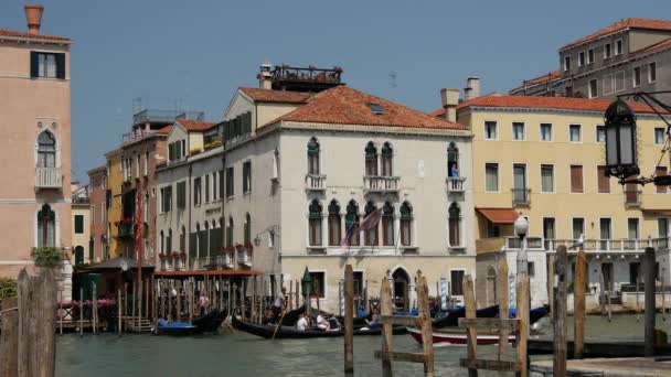 Góndolas Venecia Italia — Vídeos de Stock