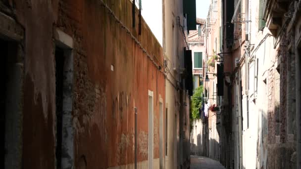 Rua Estreita Veneza Itália — Vídeo de Stock