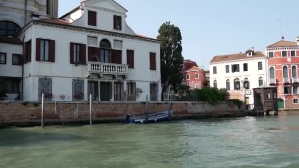 Blick Auf Venedig Italien Von Einer Fähre Aus — Stockvideo