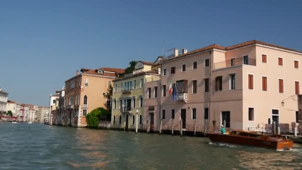 Blick Auf Venedig Italien Von Einer Fähre Aus — Stockvideo