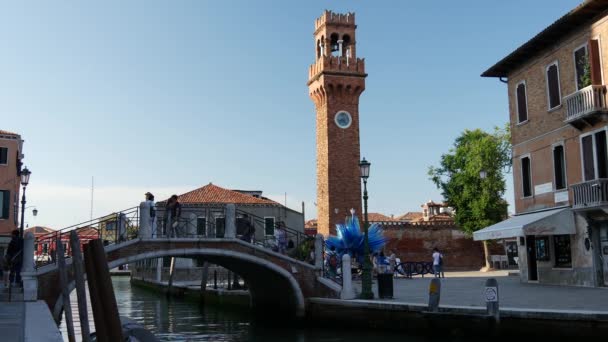 Ponte Murano Veneza Italia — Vídeo de Stock