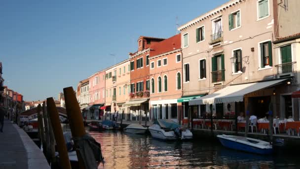 Canal Murano Βενετία Ιταλία — Αρχείο Βίντεο