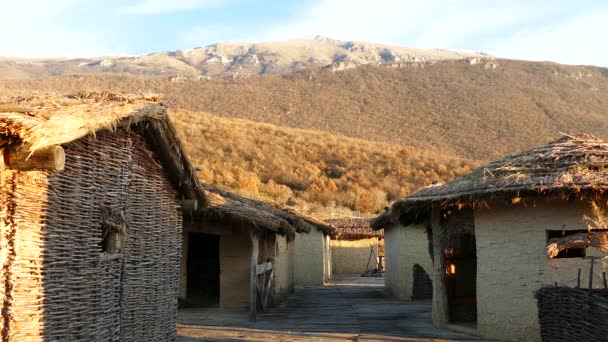 Casas Museo Bahía Huesos Macedonia — Vídeos de Stock