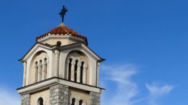 Saint Naum Makedonya 'daki Aziz Naum Ohri manastırının kulesi